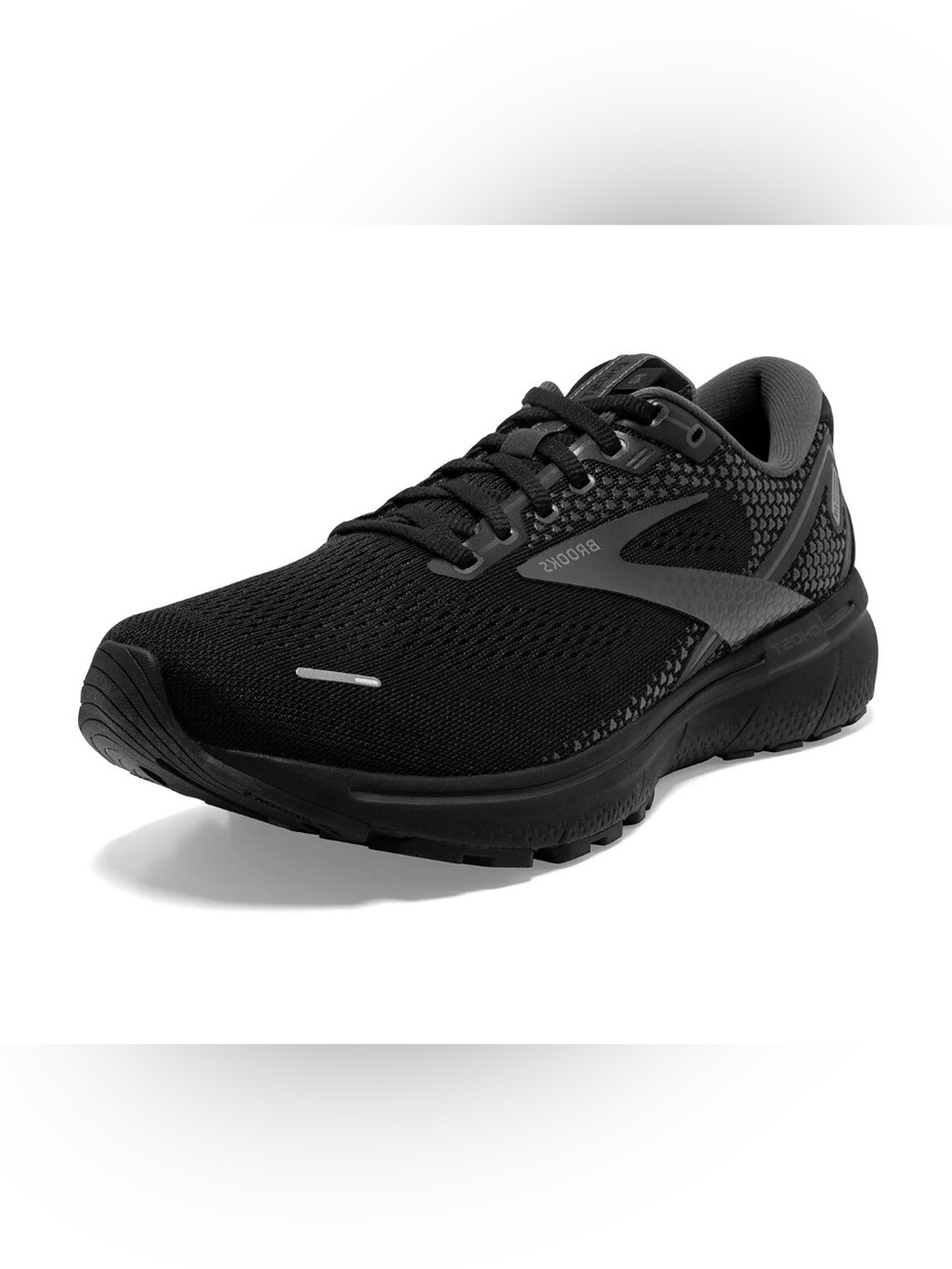 NWOB Women's Brooks Ghost 14 all black running shoes size 6.5 wide (D)